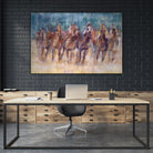 Final Sprint by Valtcho Tonov on GIANT ART - multicolor animals; contemporary; sports