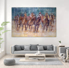 Final Sprint by Valtcho Tonov on GIANT ART - multicolor animals; contemporary; sports