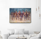 Final Sprint by Valtcho Tonov on GIANT ART - multicolor animals; contemporary; sports