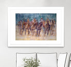 Final Sprint by Valtcho Tonov on GIANT ART - multicolor animals; contemporary; sports