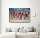 Final Sprint by Valtcho Tonov on GIANT ART - multicolor animals; contemporary; sports