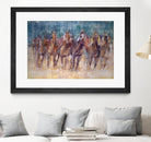 Final Sprint by Valtcho Tonov on GIANT ART - multicolor animals; contemporary; sports