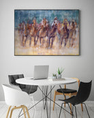 Final Sprint by Valtcho Tonov on GIANT ART - multicolor animals; contemporary; sports