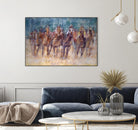 Final Sprint by Valtcho Tonov on GIANT ART - multicolor animals; contemporary; sports