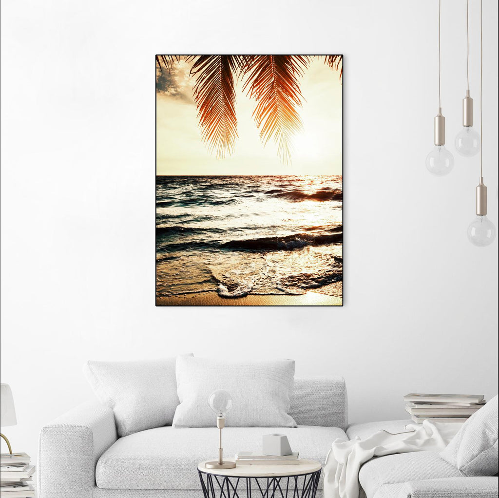 Night Beach by Tai Prints on GIANT ART - multicolor photography; coastal; landscapes