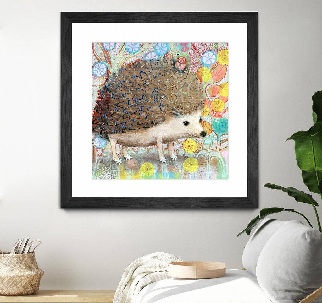 Hedgie by Judy Verhoeven on GIANT ART - multicolor animals; contemporary