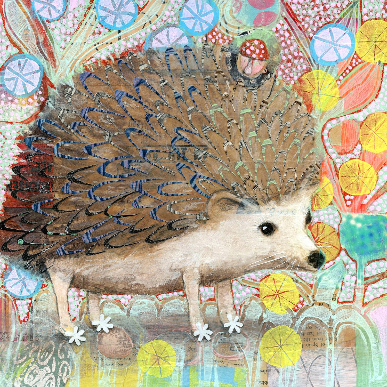 Hedgie by Judy Verhoeven on GIANT ART - multicolor animals; contemporary