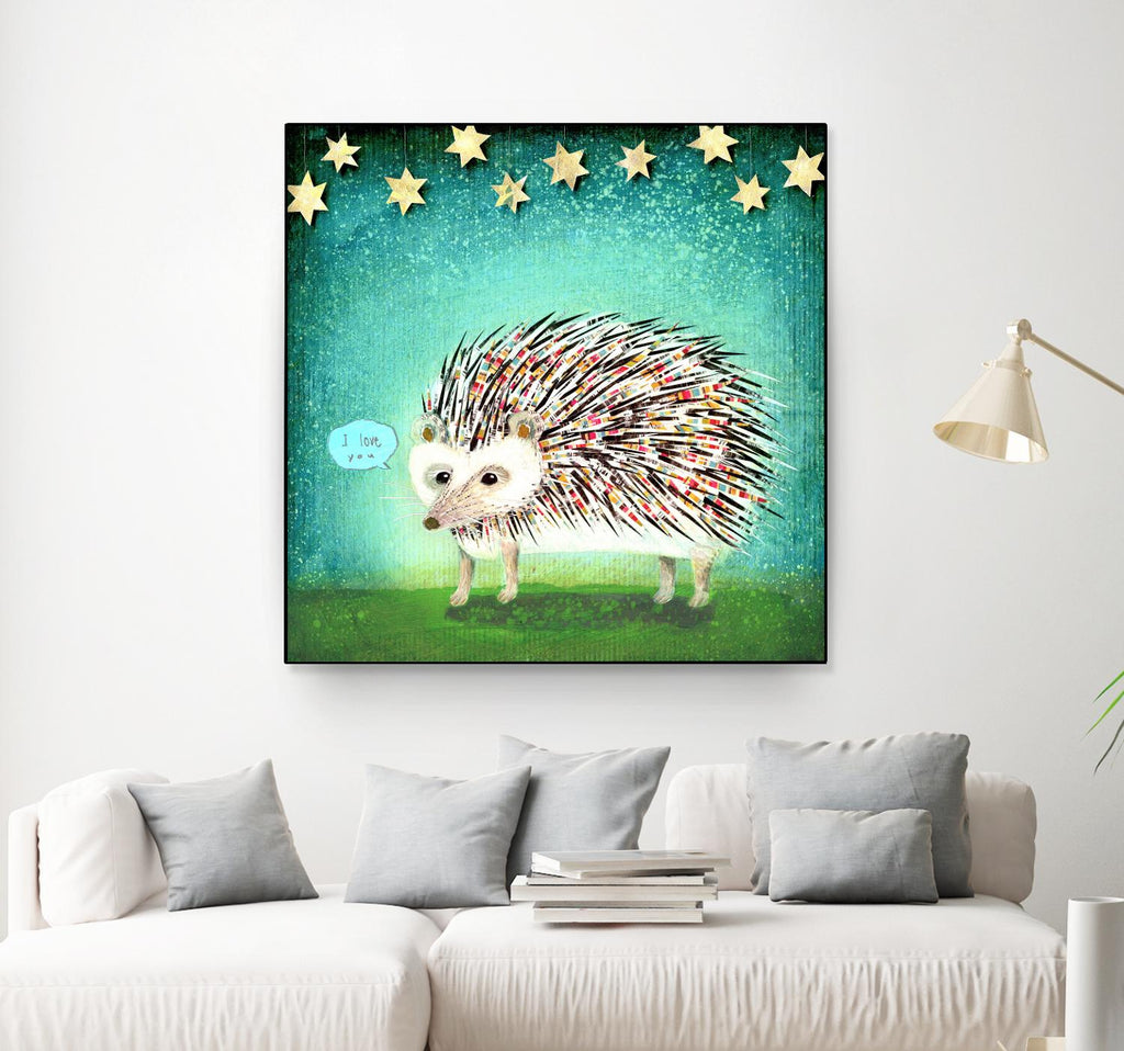 Porcupine for Thomas by Judy Verhoeven on GIANT ART - multicolor animals; contemporary