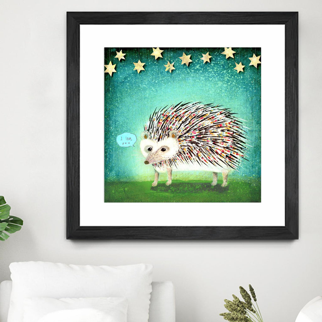 Porcupine for Thomas by Judy Verhoeven on GIANT ART - multicolor animals; contemporary