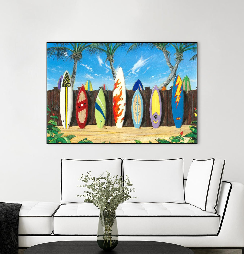 Back to Back Champions by Scott Westmoreland on GIANT ART - beige tropical