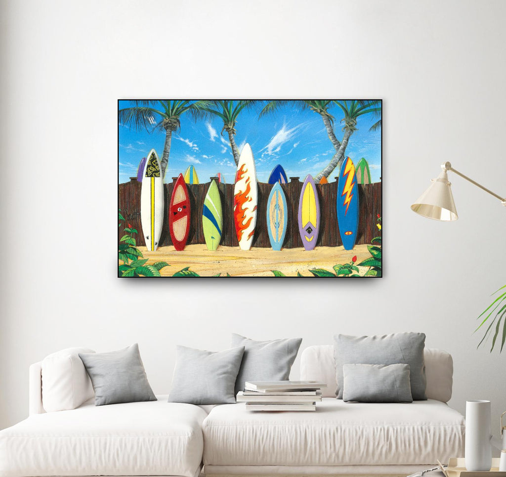 Back to Back Champions by Scott Westmoreland on GIANT ART - beige tropical
