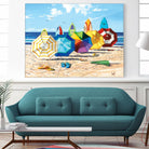 Brellas & Boards by Scott Westmoreland on GIANT ART - beige tropical