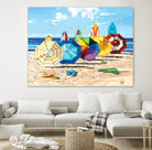 Brellas & Boards by Scott Westmoreland on GIANT ART - beige tropical