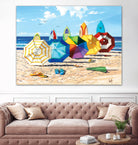 Brellas & Boards by Scott Westmoreland on GIANT ART - beige tropical