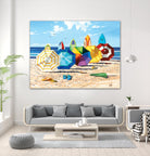 Brellas & Boards by Scott Westmoreland on GIANT ART - beige tropical