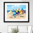 Brellas & Boards by Scott Westmoreland on GIANT ART - beige tropical