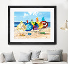 Brellas & Boards by Scott Westmoreland on GIANT ART - beige tropical