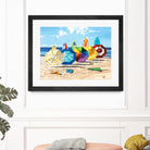 Brellas & Boards by Scott Westmoreland on GIANT ART - beige tropical