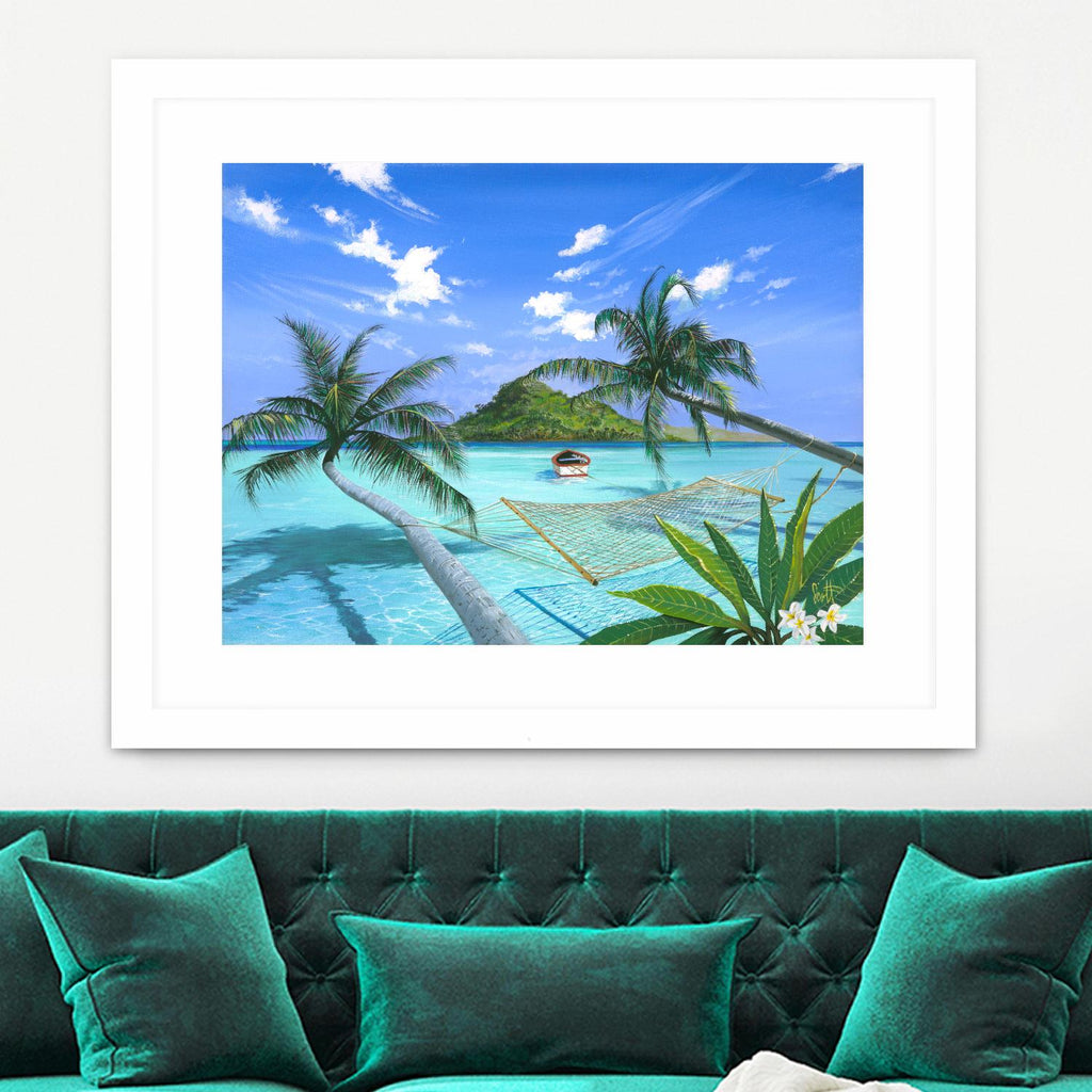 Furlough Day de Scott Westmoreland sur GIANT ART - turquoise tropical