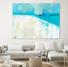Coastal Blues I by Jan Weiss on GIANT ART - beige abstract