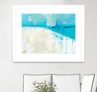 Coastal Blues I by Jan Weiss on GIANT ART - beige abstract