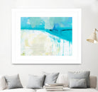 Coastal Blues I by Jan Weiss on GIANT ART - beige abstract