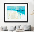 Coastal Blues I by Jan Weiss on GIANT ART - beige abstract