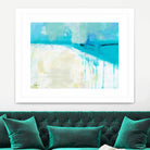 Coastal Blues I by Jan Weiss on GIANT ART - beige abstract