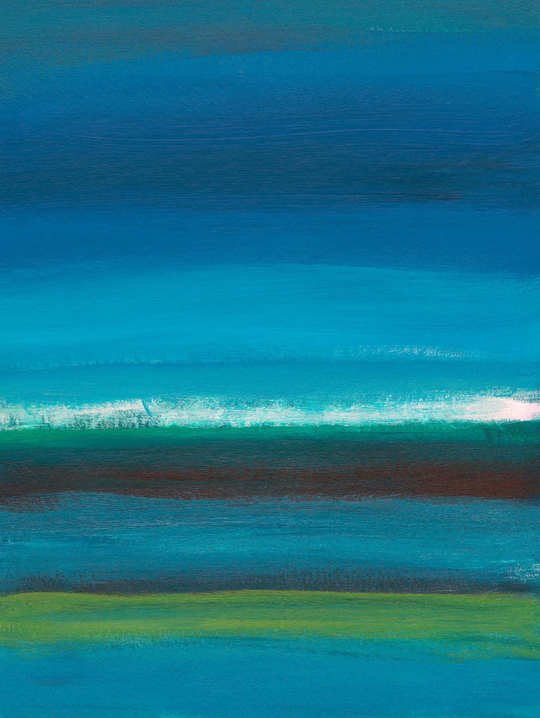 Night Coast One by Jan Weiss on GIANT ART - green abstract