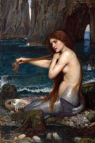 A Mermaid by John William Waterhouse on GIANT ART - multicolor museum; figurative