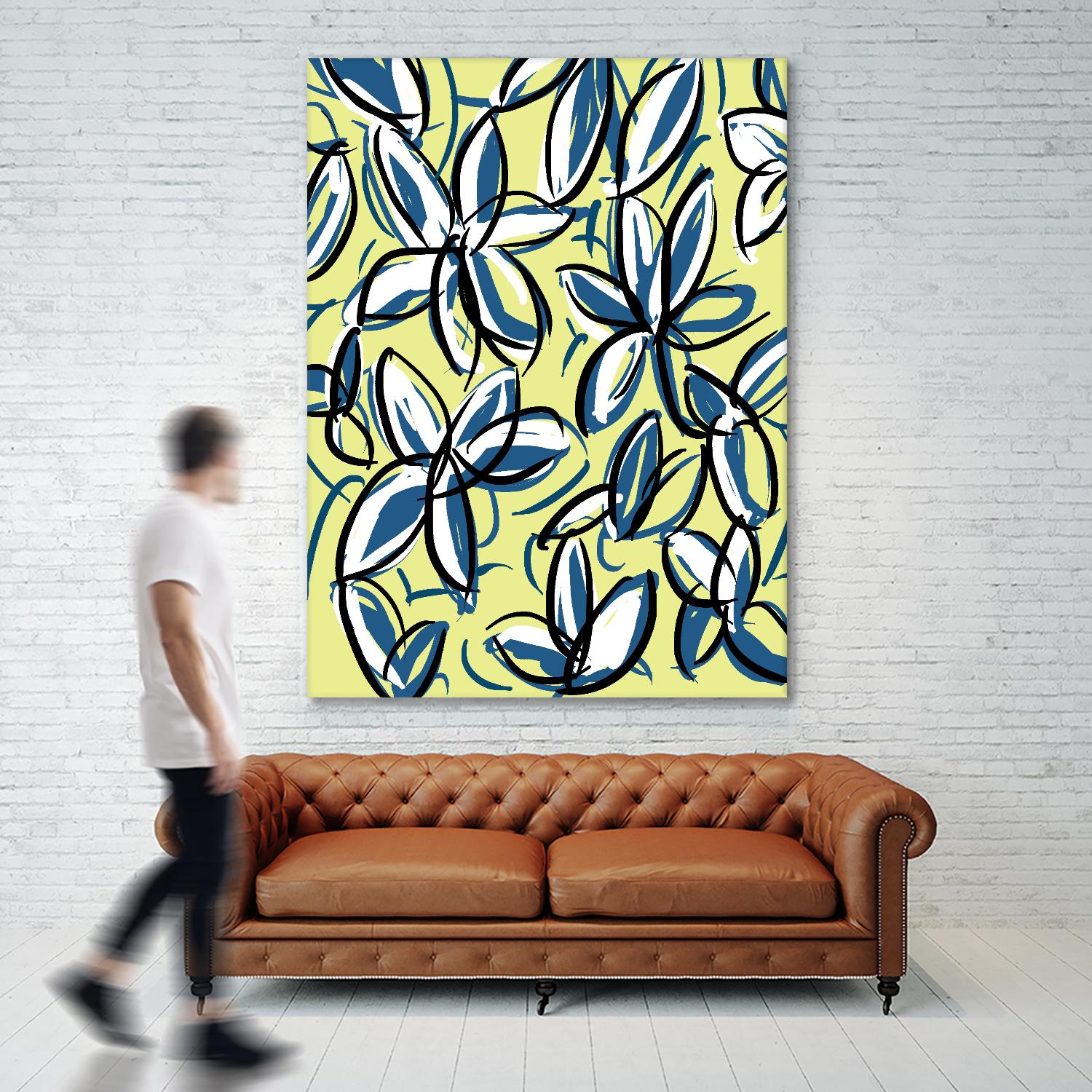 Wild Garden Three by Jan Weiss on GIANT ART - multicolor contemporary; floral/still life