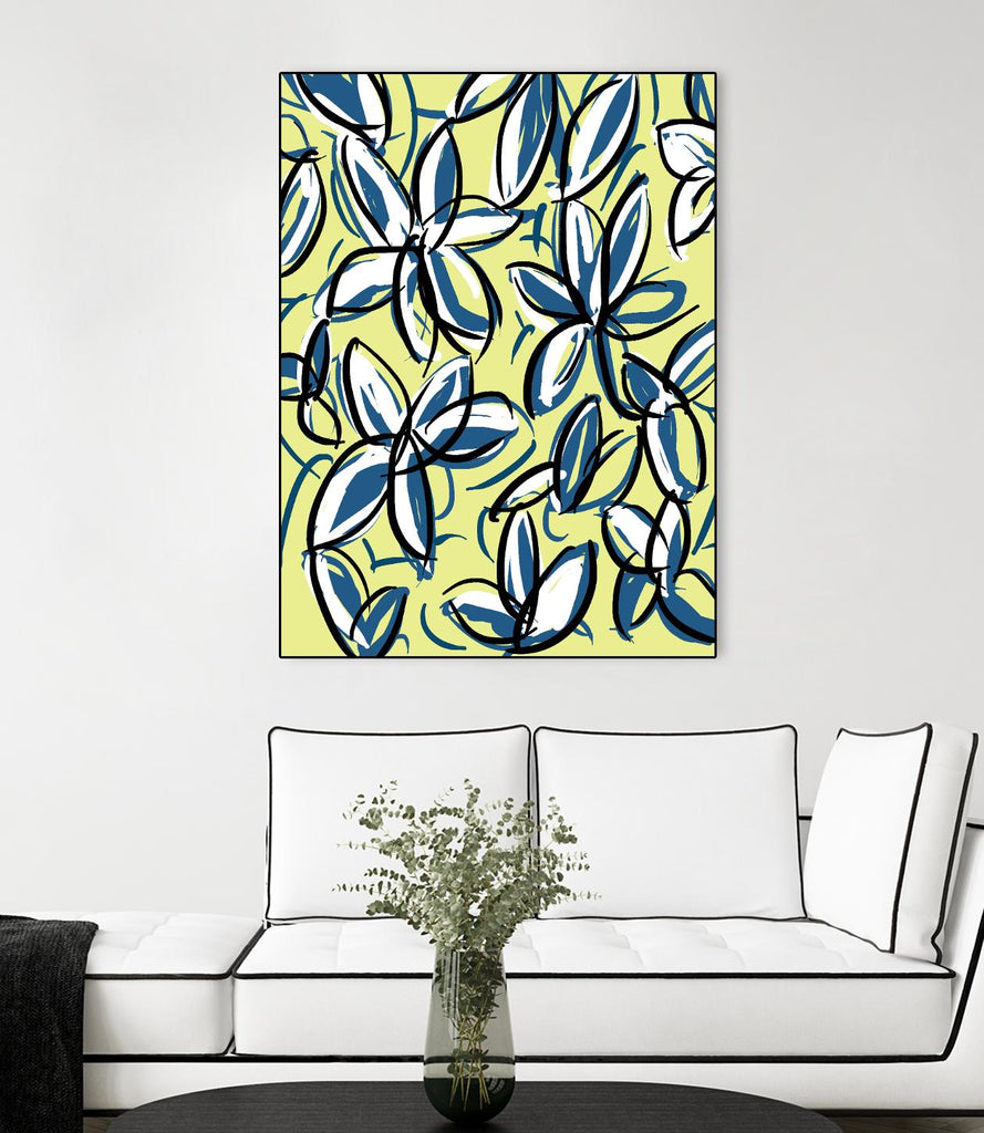 Wild Garden Three by Jan Weiss on GIANT ART - multicolor contemporary; floral/still life