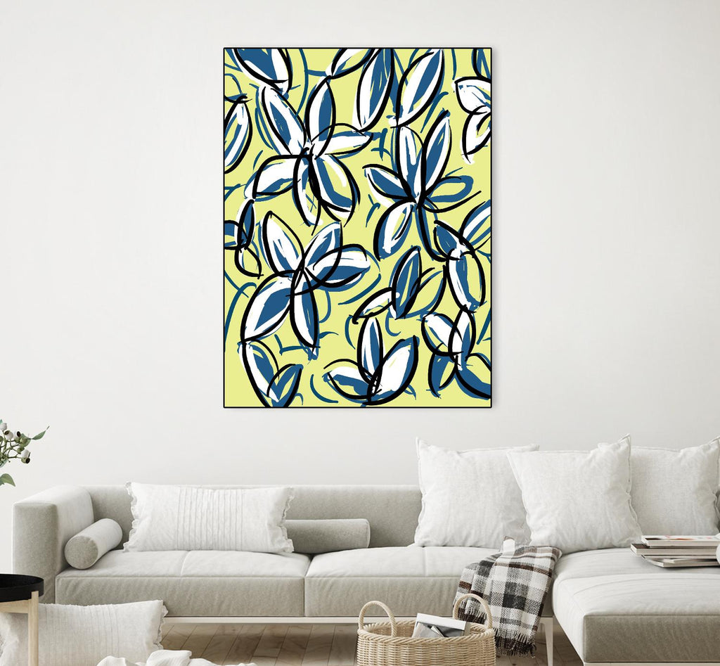 Wild Garden Three by Jan Weiss on GIANT ART - multicolor contemporary; floral/still life