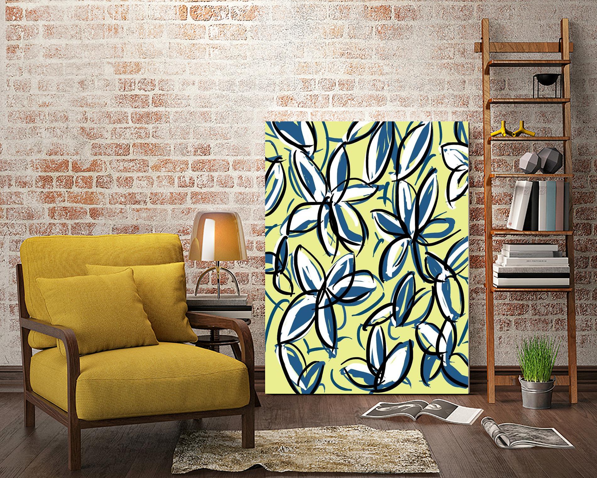 Wild Garden Three by Jan Weiss on GIANT ART - multicolor contemporary; floral/still life