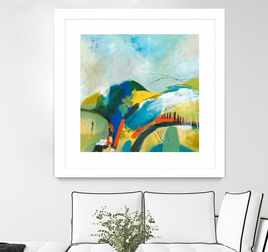 Alpine No. 1 by Jan Weiss on GIANT ART - multicolor landscapes; contemporary; abstracts