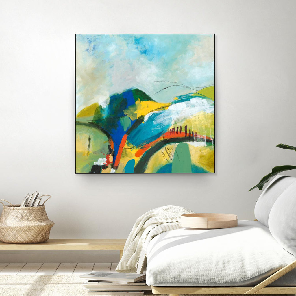 Alpine No. 1 by Jan Weiss on GIANT ART - multicolor landscapes; contemporary; abstracts