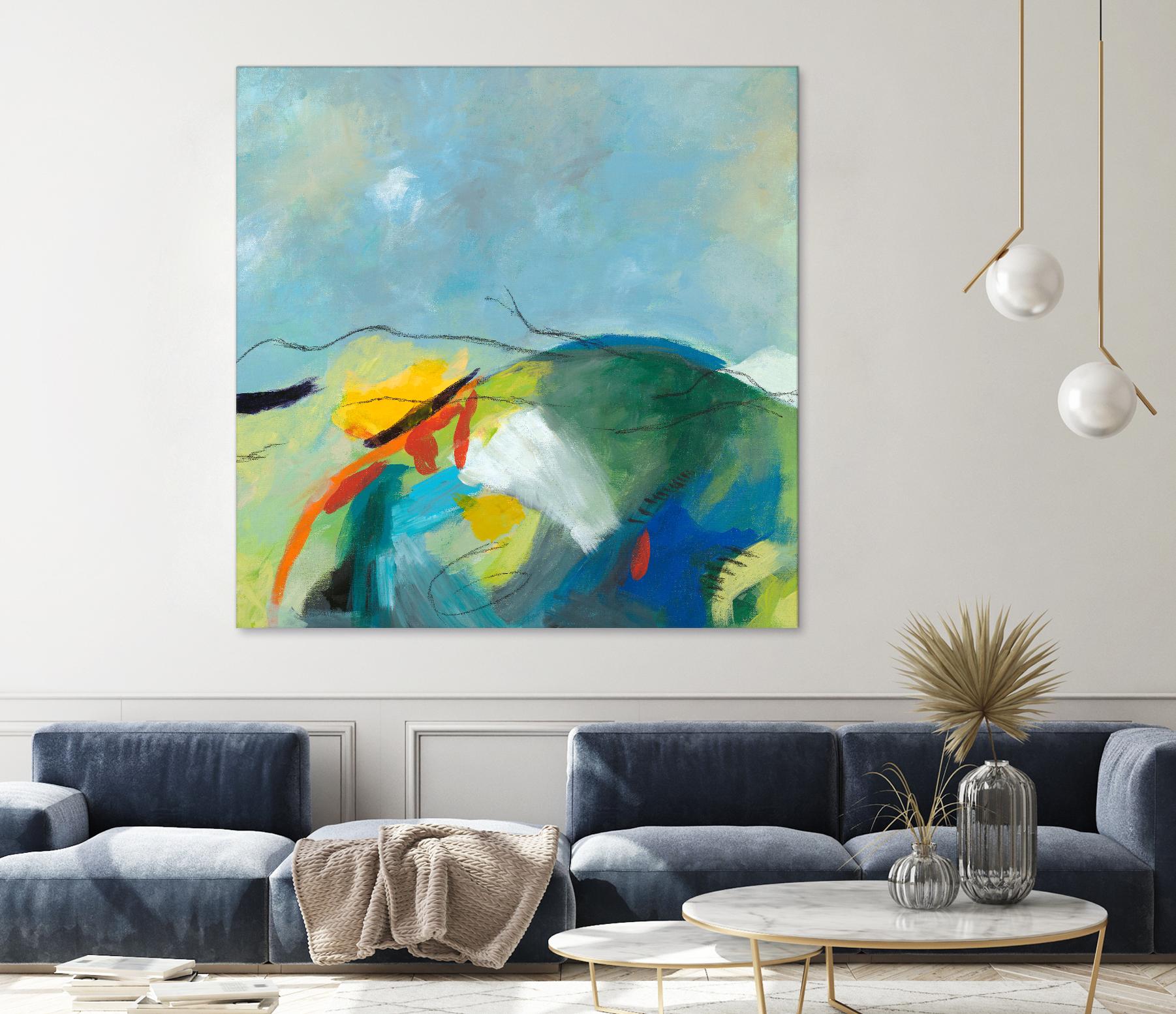 Alpine No. 2 by Jan Weiss on GIANT ART - multicolor landscapes; contemporary; abstracts