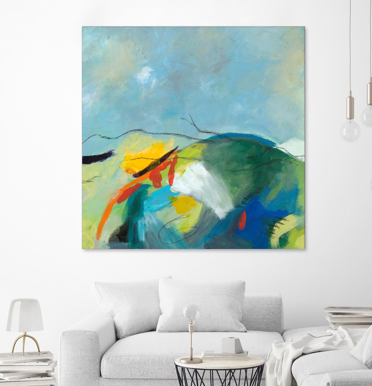 Alpine No. 2 by Jan Weiss on GIANT ART - multicolor landscapes; contemporary; abstracts