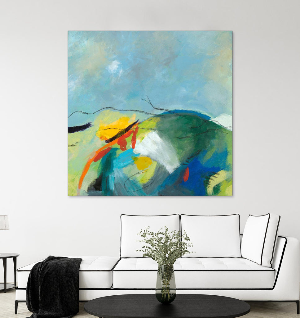 Alpine No. 2 by Jan Weiss on GIANT ART - multicolor landscapes; contemporary; abstracts