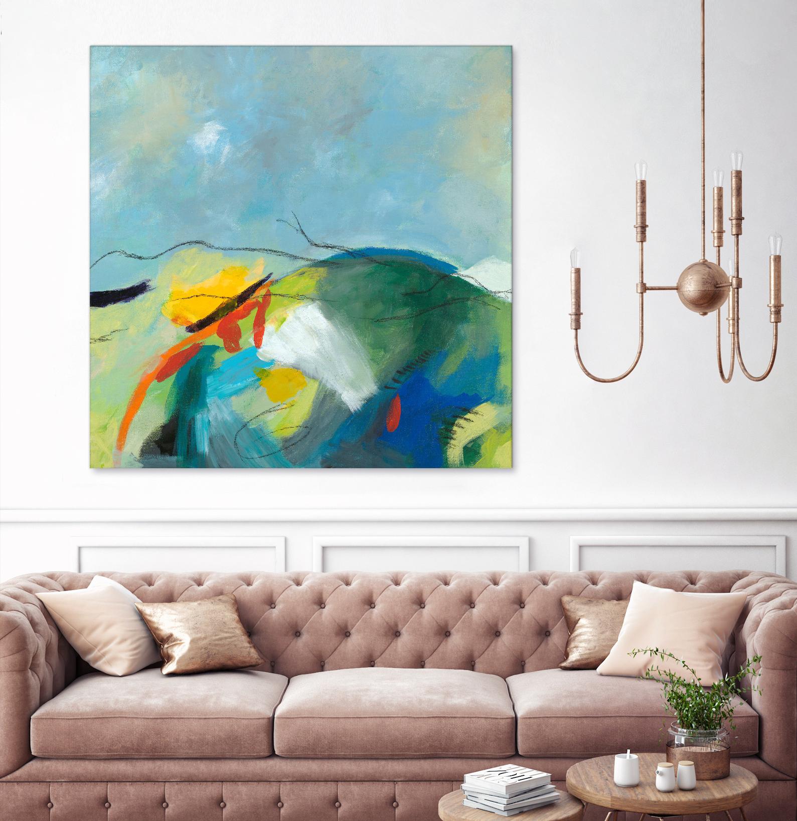 Alpine No. 2 by Jan Weiss on GIANT ART - multicolor landscapes; contemporary; abstracts