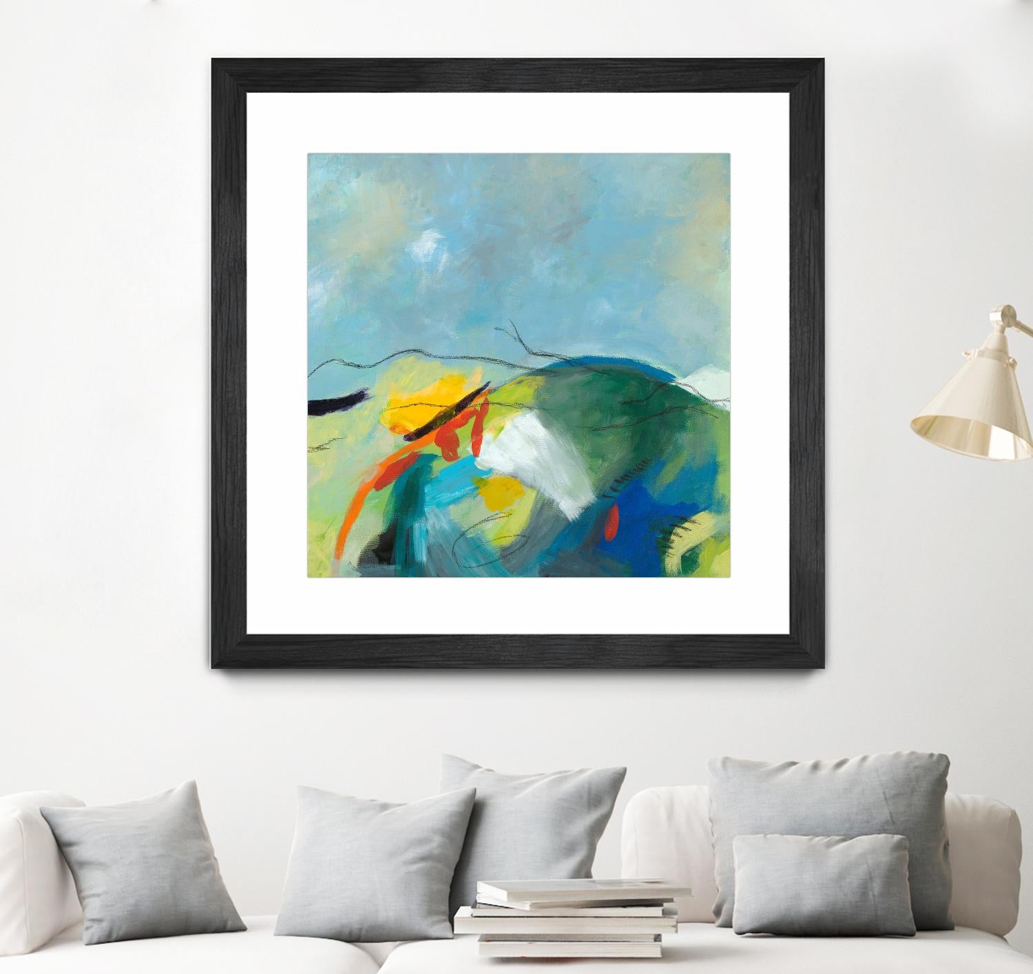 Alpine No. 2 by Jan Weiss on GIANT ART - multicolor landscapes; contemporary; abstracts