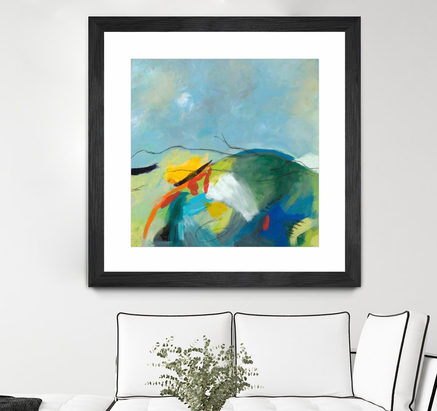 Alpine No. 2 by Jan Weiss on GIANT ART - multicolor landscapes; contemporary; abstracts