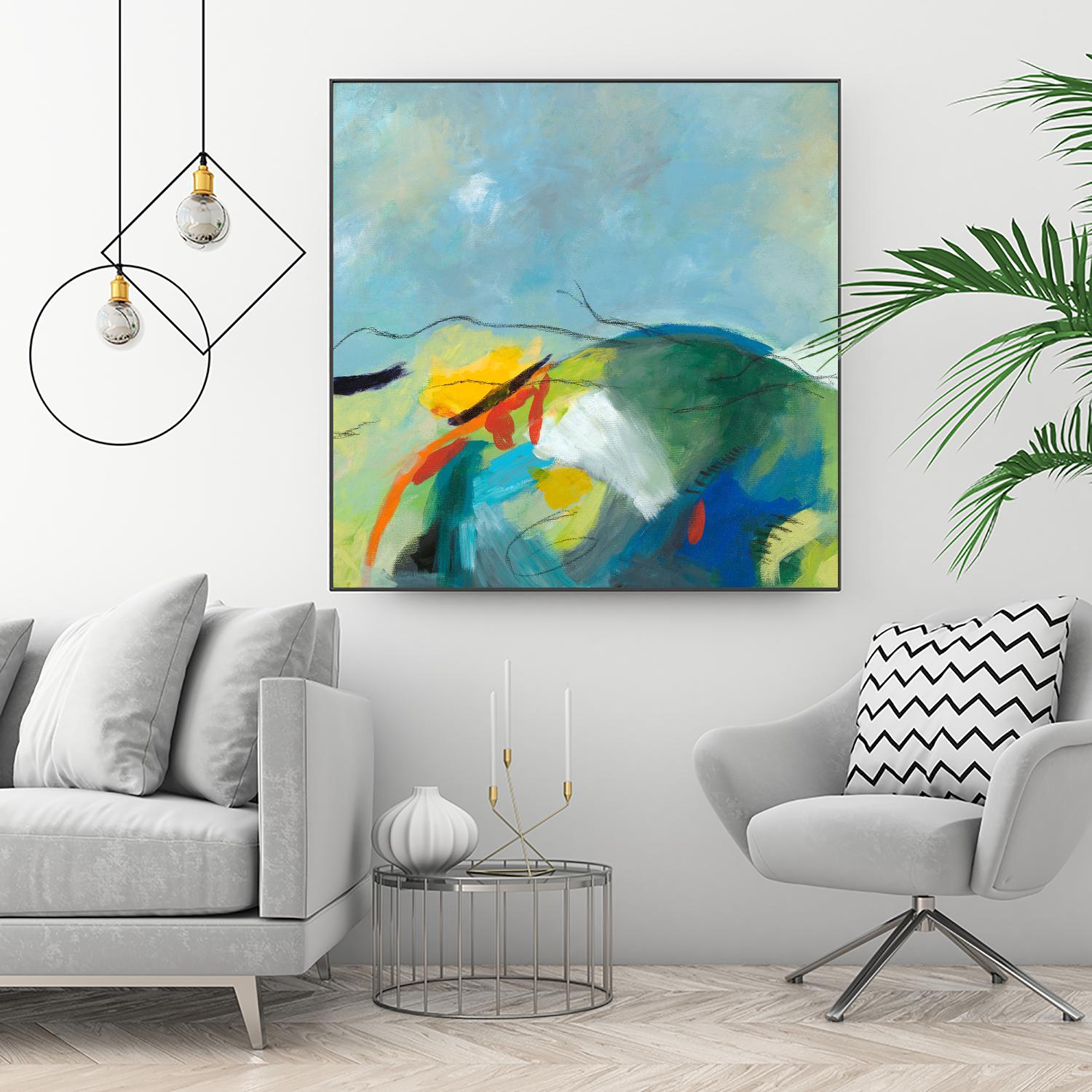 Alpine No. 2 by Jan Weiss on GIANT ART - multicolor landscapes; contemporary; abstracts