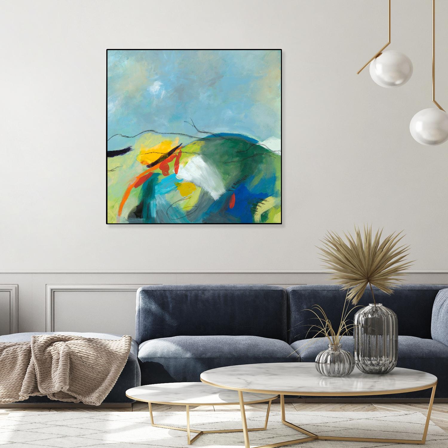 Alpine No. 2 by Jan Weiss on GIANT ART - multicolor landscapes; contemporary; abstracts