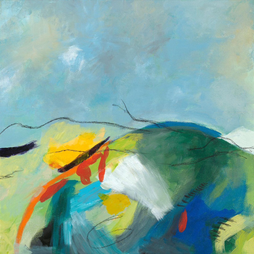 Alpine No. 2 par Jan Weiss sur GIANT ART - paysages multicolores ; contemporain ; abstraits