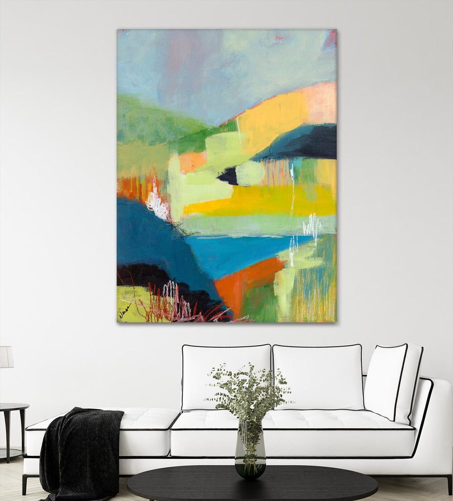 Coastal Hills by Jan Weiss on GIANT ART - multicolor landscapes; abstracts; contemporary