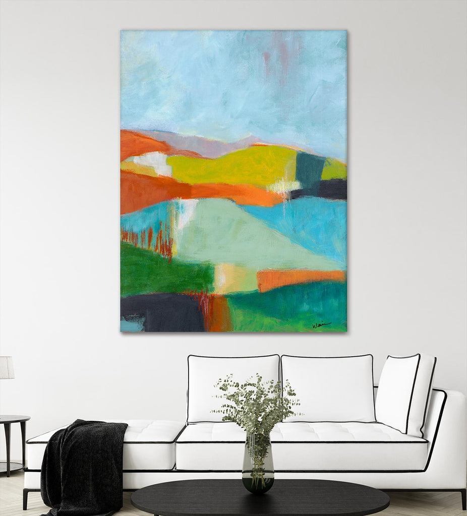 North Bay Hills by Jan Weiss on GIANT ART - multicolor landscapes; abstracts; contemporary