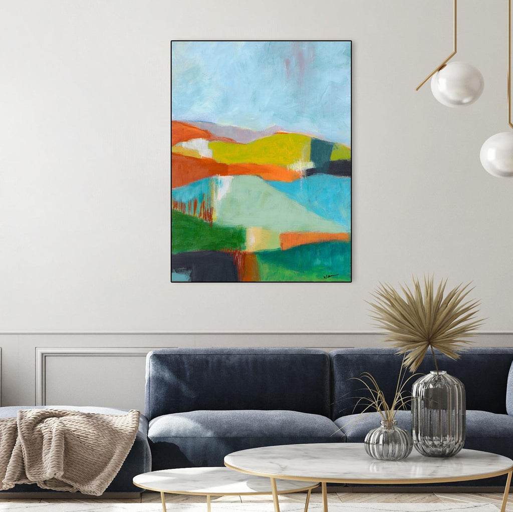 North Bay Hills by Jan Weiss on GIANT ART - multicolor landscapes; abstracts; contemporary