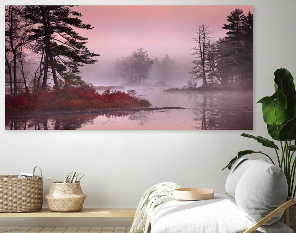 Pink Fog par Patrick Zephyr sur GIANT ART - multi-paysages, photographie, brouillard, voies d'eau