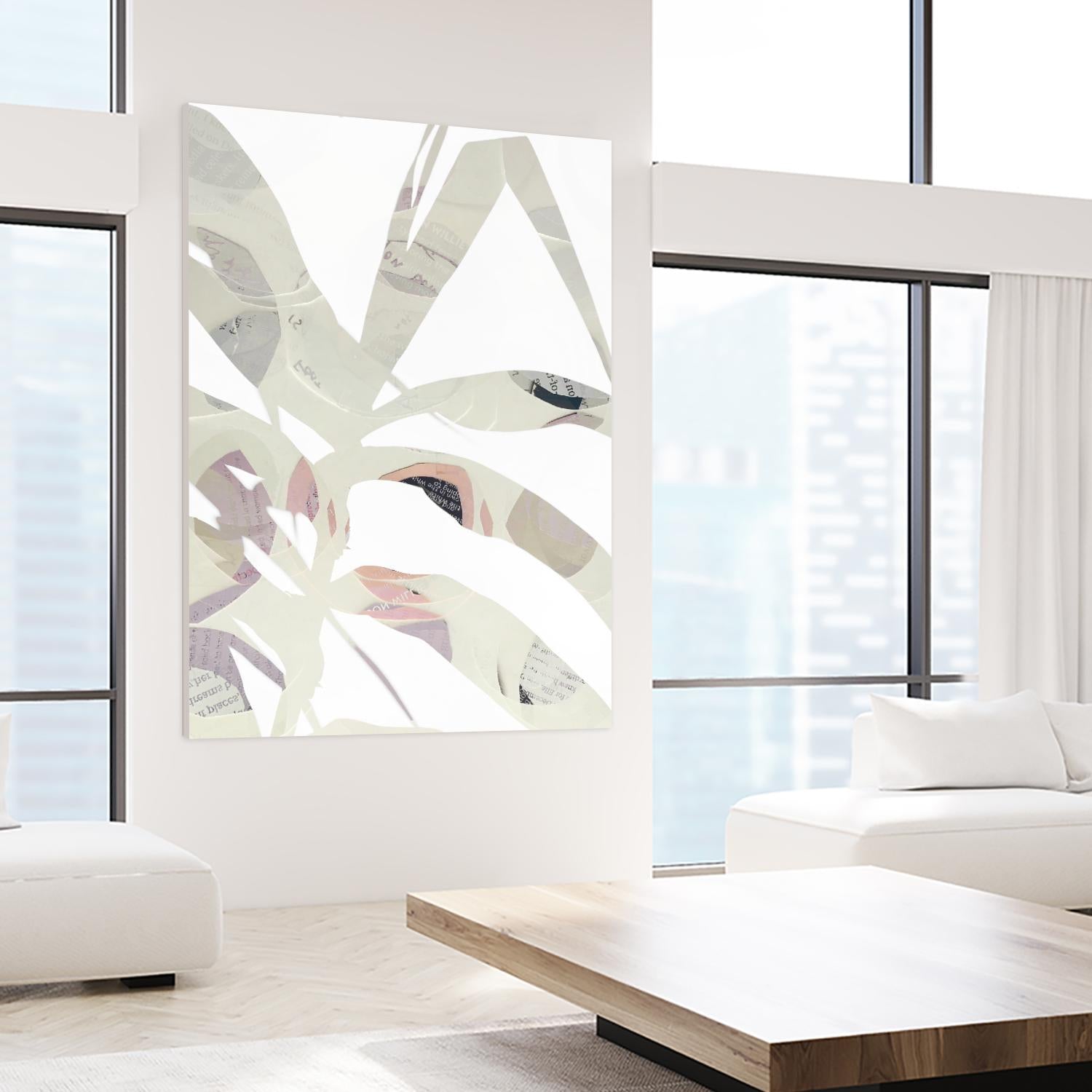 Inspired By Nature No. 2 by Lisa Zinna on GIANT ART - gray abstracts, floral/still life